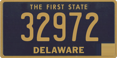 DE license plate 32972