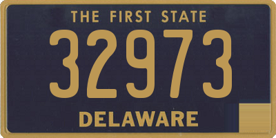 DE license plate 32973