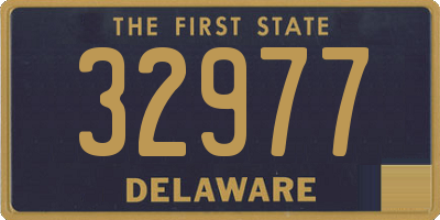 DE license plate 32977