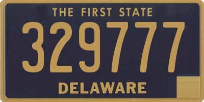 DE license plate 329777