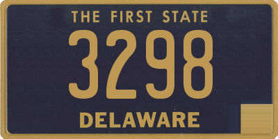 DE license plate 3298