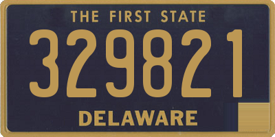 DE license plate 329821