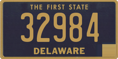 DE license plate 32984