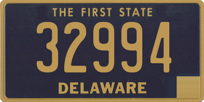DE license plate 32994