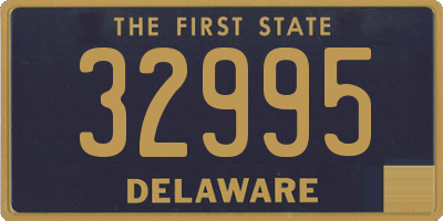 DE license plate 32995