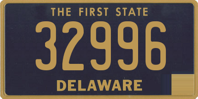 DE license plate 32996