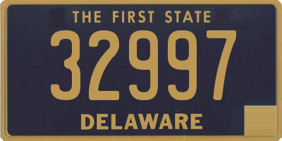 DE license plate 32997