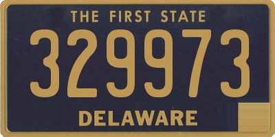 DE license plate 329973
