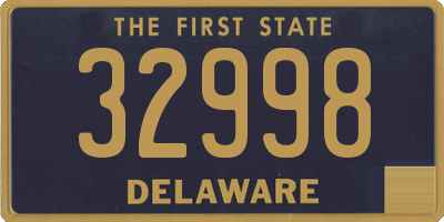 DE license plate 32998