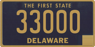 DE license plate 33000