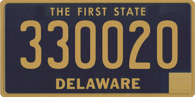 DE license plate 330020
