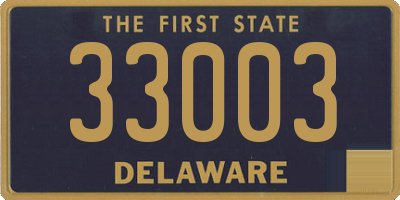 DE license plate 33003