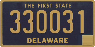 DE license plate 330031