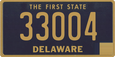 DE license plate 33004