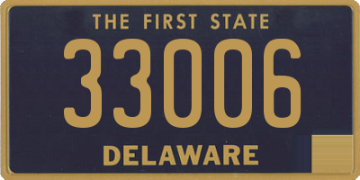 DE license plate 33006