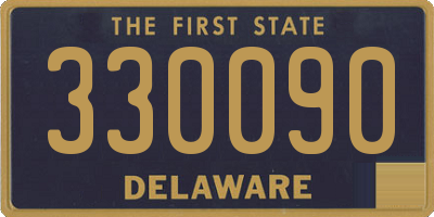 DE license plate 330090