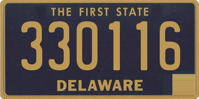 DE license plate 330116