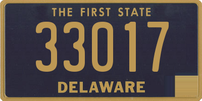 DE license plate 33017