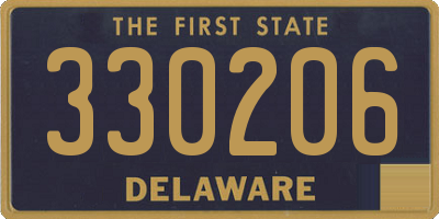 DE license plate 330206