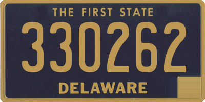 DE license plate 330262