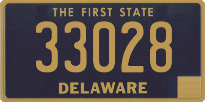 DE license plate 33028