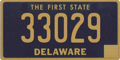 DE license plate 33029