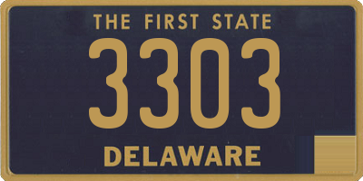 DE license plate 3303