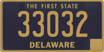 DE license plate 33032