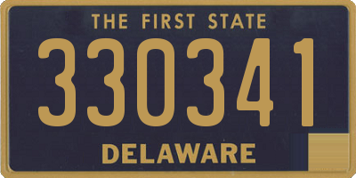 DE license plate 330341