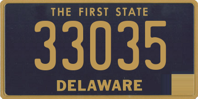 DE license plate 33035