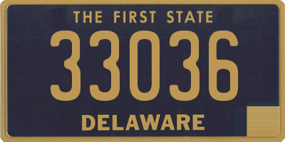 DE license plate 33036