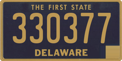 DE license plate 330377