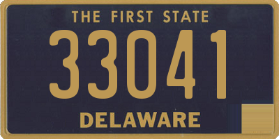 DE license plate 33041