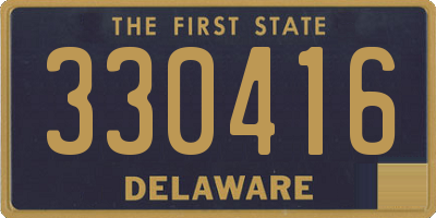 DE license plate 330416