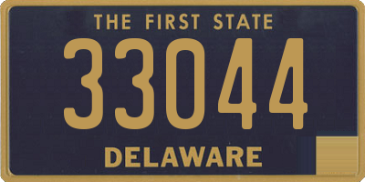 DE license plate 33044