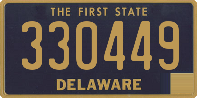 DE license plate 330449