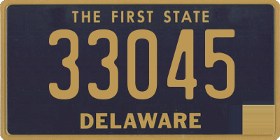 DE license plate 33045