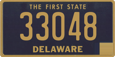 DE license plate 33048