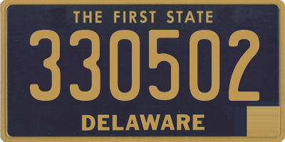DE license plate 330502