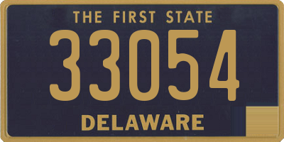 DE license plate 33054