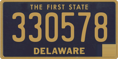 DE license plate 330578