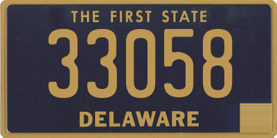 DE license plate 33058