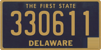 DE license plate 330611