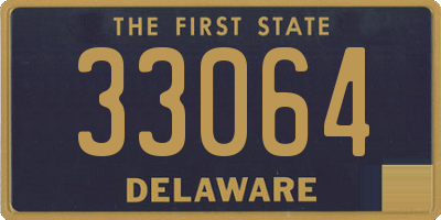 DE license plate 33064