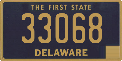 DE license plate 33068