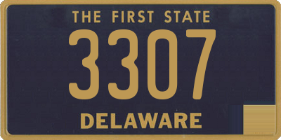 DE license plate 3307