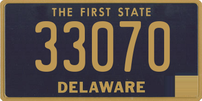 DE license plate 33070