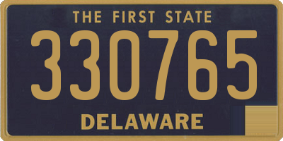 DE license plate 330765