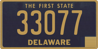 DE license plate 33077