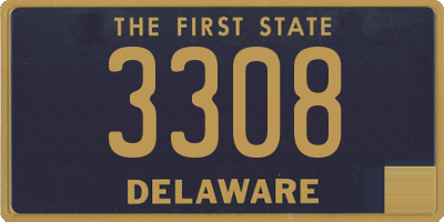 DE license plate 3308